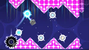 Electrodynamix gameplay screenshot with bright hazards